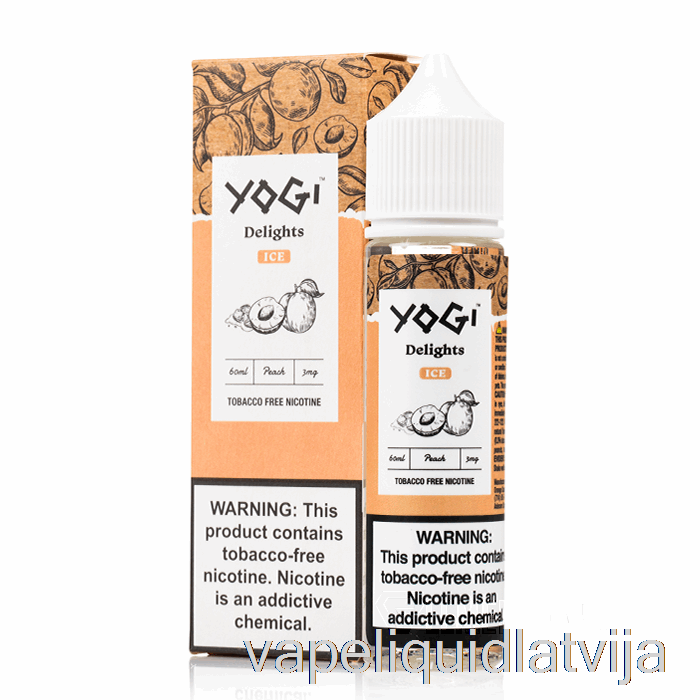 Persiku Ledus - Yogi Delights - 60ml 3mg Vape šķidrums